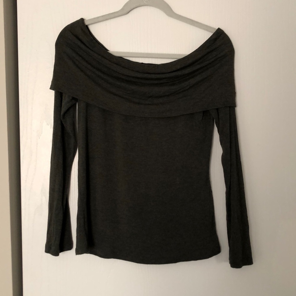 Off the shoulder, super soft long sleeved shirt